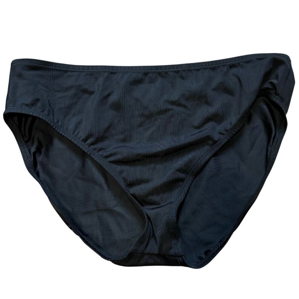 INSTANT FIGURE Bikini Bottoms 14 Black Compression Full Coverage Swim NWT
